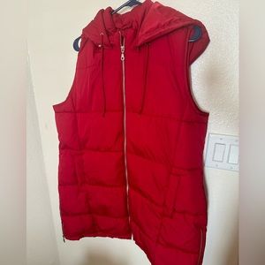 Maurice’s red vest long length